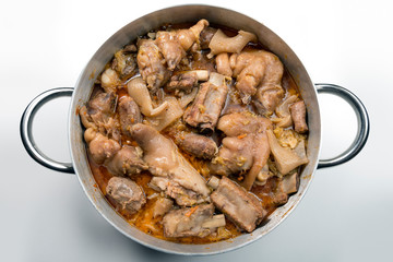 Cassoeula cassola pork meat in a casserole