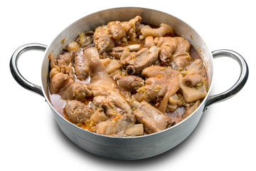 Cassoeula cassola pork meat in a casserole