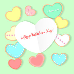 Happy valentines Day lovely greeting card.