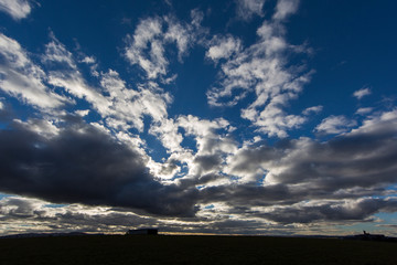 Wolken im Abendlicht