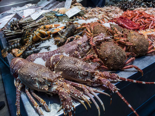 fresh crabs in the market