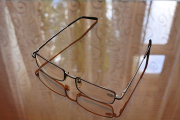 Glasses on the table