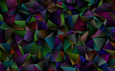 Obraz premium Triangular 3d, modern background