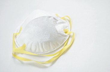 hygienic mask for protection nose and mouth on white background