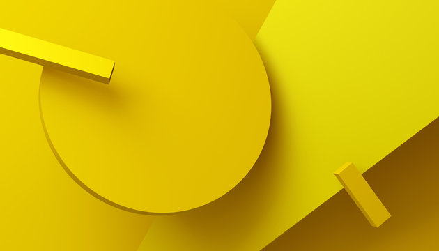 Abstract 3d render, background with geometric shapes, modern graphic design © VAlex