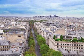 Fototapeta na wymiar Paris- Vue aérienne