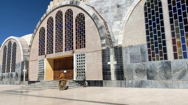 View from in front of Orthodox church in Axum, tc01 Ethiopia December 2018