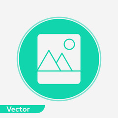 Fototapeta premium Picture vector icon sign symbol