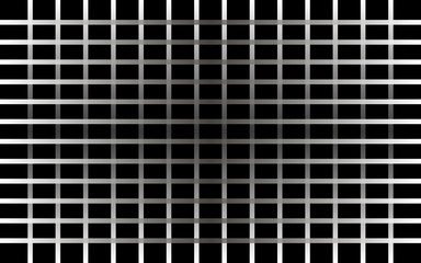 Abstract black and white mesh grid pixels. Dark colors squares black. Monochrome halftone effect. Abstract background pattern for design. Grunge texture. Vector illustration eps10.