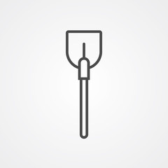 Shovel vector icon sign symbol