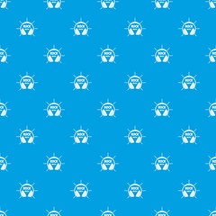 Modern rock music pattern vector seamless blue repeat for any use