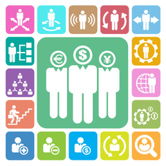 Business and Management Icons set