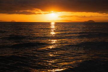 Sunset over the sea ,Shikoku,Japan