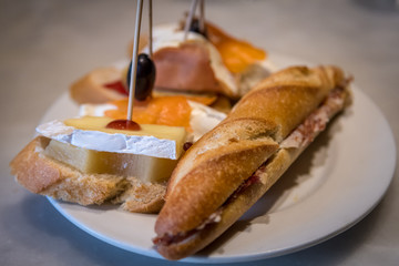 Isolated Tapas plate- Barcelona Spain