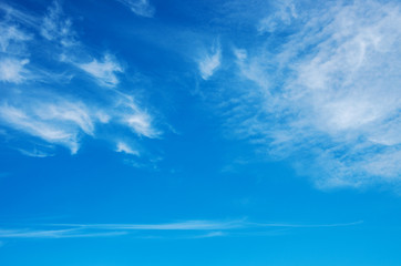 Fototapeta premium White clouds in blue sky.