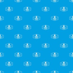 Pirate treasures pattern vector seamless blue repeat for any use