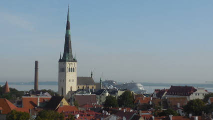 Fototapeta premium Panorama of old Tallinn
