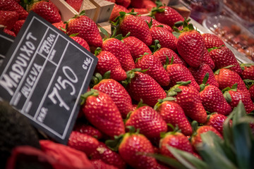 Fruit and Vegetable open market- Barcelona Spain