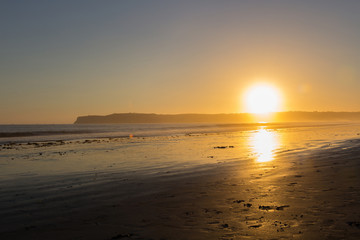 Fototapeta premium Sunset at Coronado Island, San Diego, California, USA