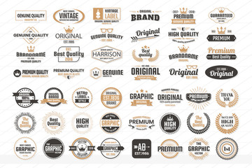 Obraz premium Vintage Retro Vector Logo na baner