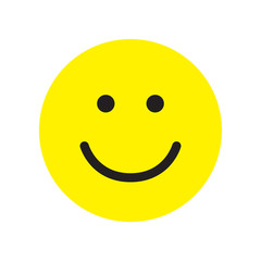 Smile icon. Happy face symbol.