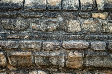 Ancient stone wall texture temple sri lanka