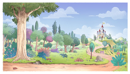 castillo en el bosque © cirodelia