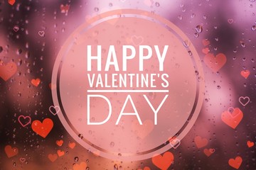 Greeting card Happy Valentine's Day. Romantic holiday. Feast of love.