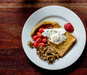close up of healthy breakfast