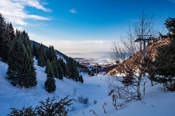 winter in the mountains