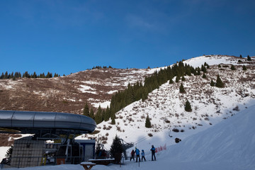 winter in the mountains