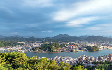 Fototapeta na wymiar 尾道と向島の風景
