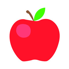 red apple emoji vector