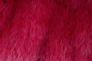 Red faux fur textured background