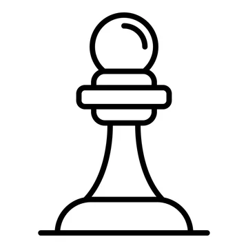 Chess Piece White Pawn Clipart Instant Digital Download AI PDF SVG PNG JPG  Files