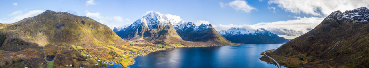 Drone view on the Lofoten