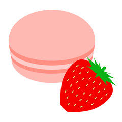 イチゴ味のマカロン