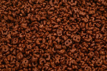 Corn-flakes background and texture. Top view. cornflake cereal box for morning breakfast.