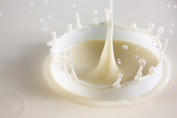 Beautiful splash of natural milk.