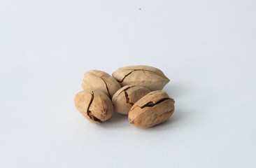 Pecan nuts close-up.