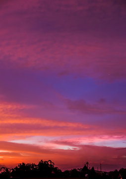 Golden sky sunset high resolution image