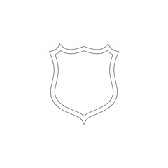 shield. flat vector icon