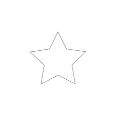 star. flat vector icon