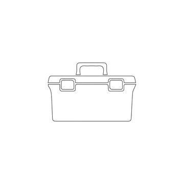 recommend clip art: Box fishing. flat vector icon