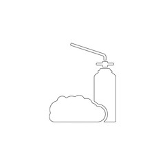 The Liquid Soap, Lotion, Cream, Shampoo Shower Gel. flat vector icon