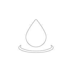 drop. flat vector icon