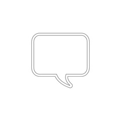 Bubble speech chat. flat vector icon