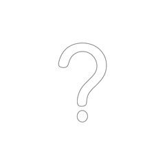 Question mark. flat vector icon