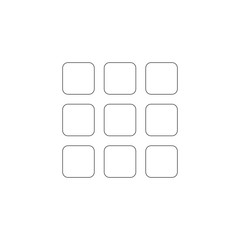 geometric cube. flat vector icon