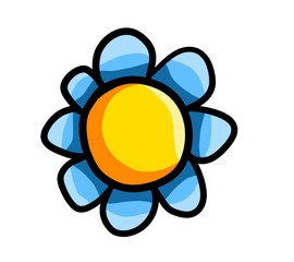 Cute Blue Flower